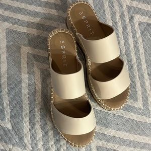 Esprit espadrille platform sandals NEW